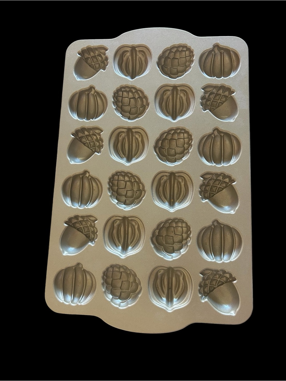 Large and Heavy Vintage Fall Mini Cake and Candy Mold Tray